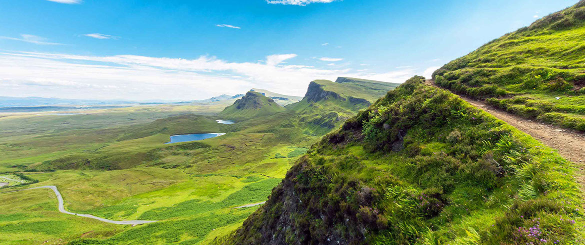 Taigh Scalpaigh bed and breakfast accommodation is located near The Quiraing