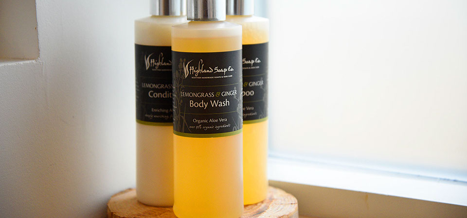 Taigh Scalpaigh luxury bed and breakfast accommodation near Portree contains complimentary toiletries