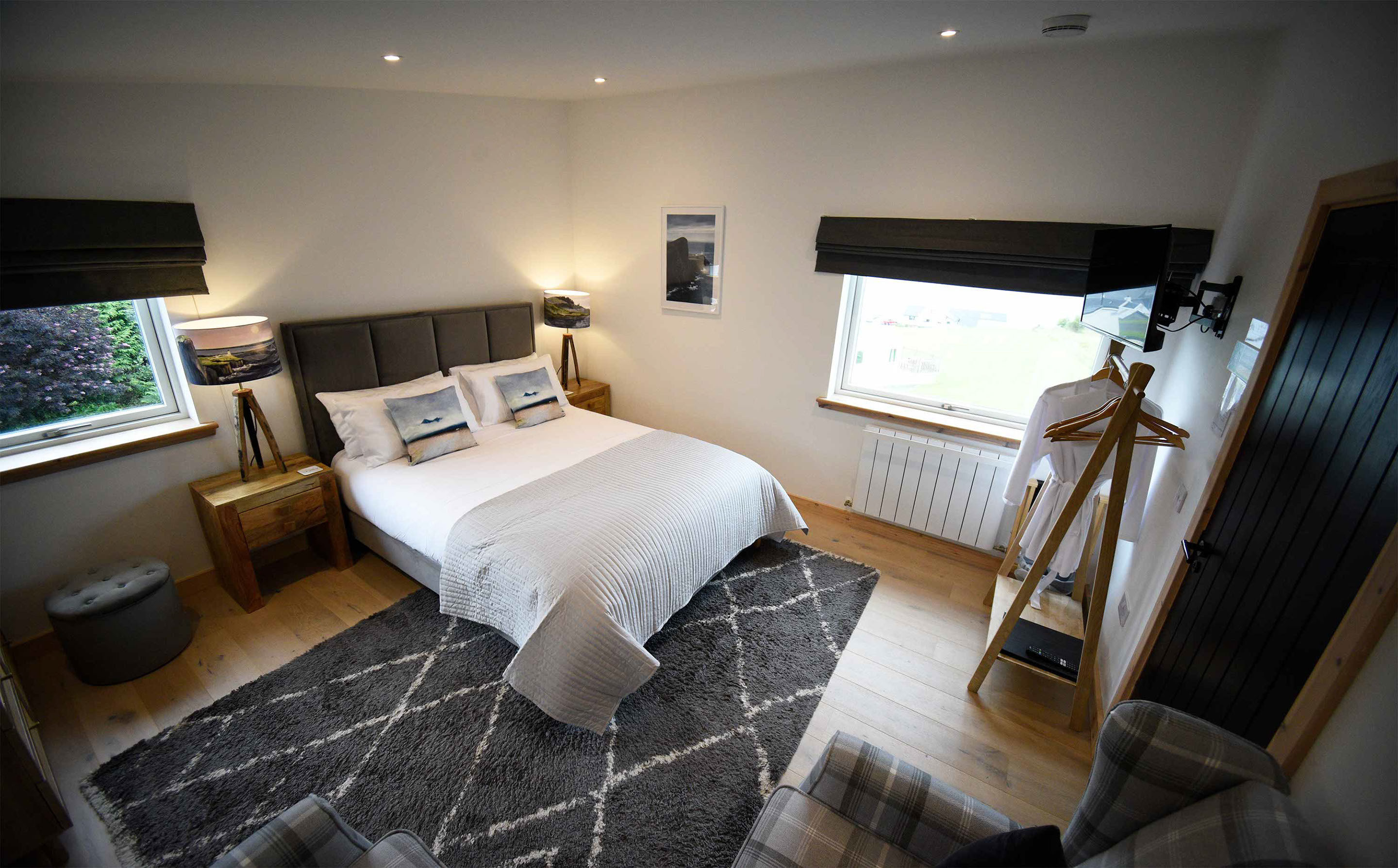 Enjoy Super King Size Double Bedrooms in Taransay House Luxury Bed and BReakfast Accommodation in Portree