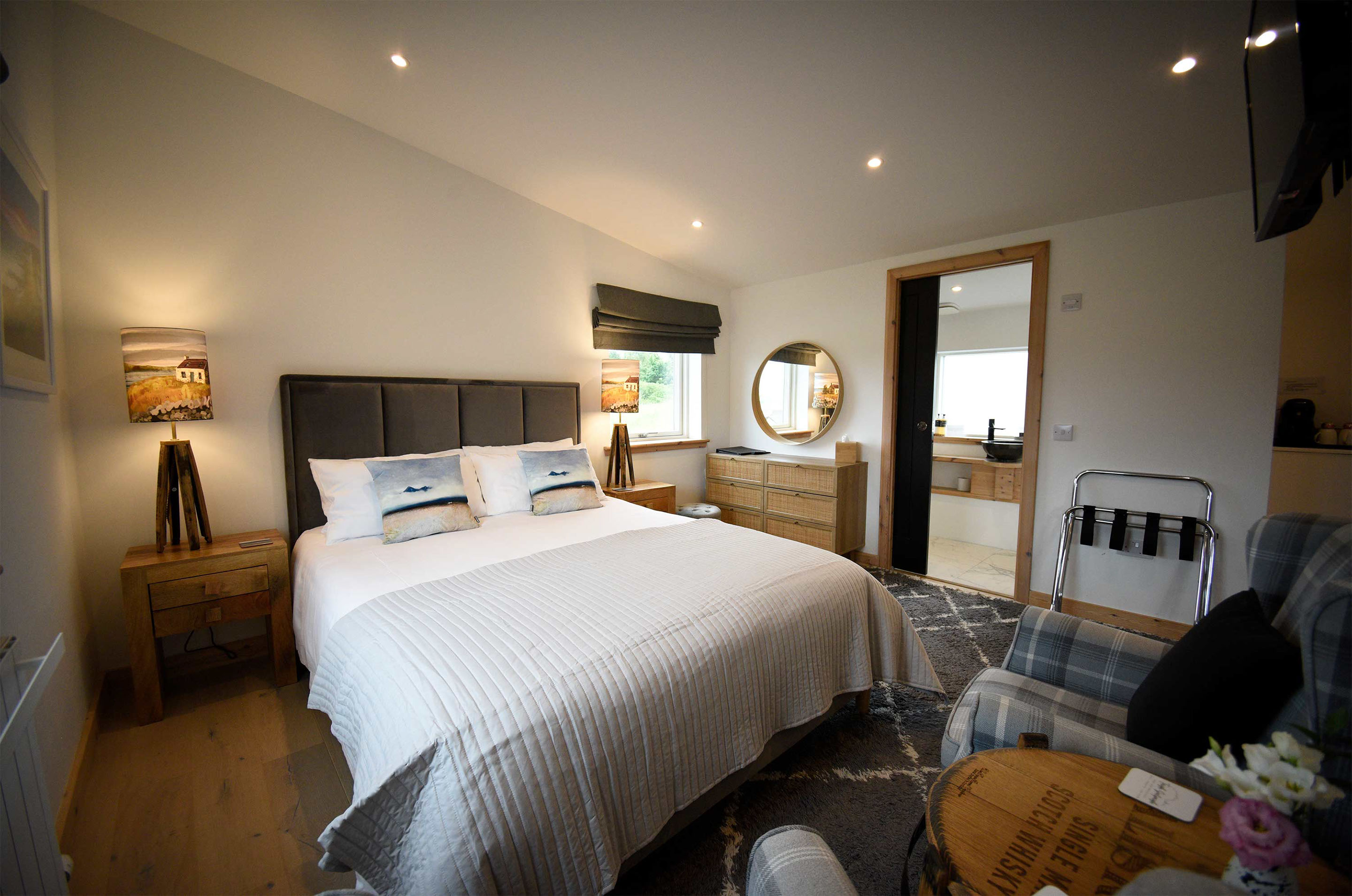 Enjoy Super King Size Double Bedrooms in Taransay House Luxury Bed and BReakfast Accommodation in Portree
