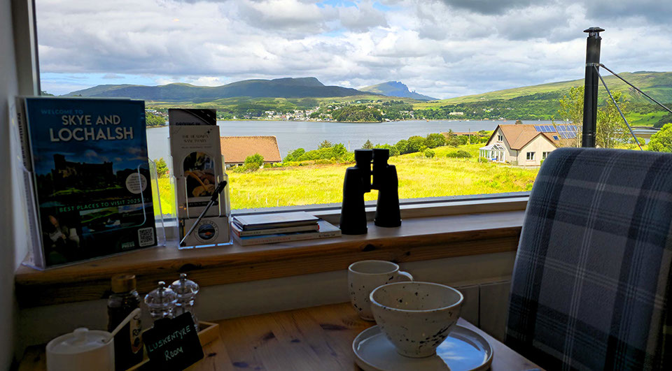 Taigh Scalpaigh Luxury Bed and Breakfast accommodation near Portree with sea views