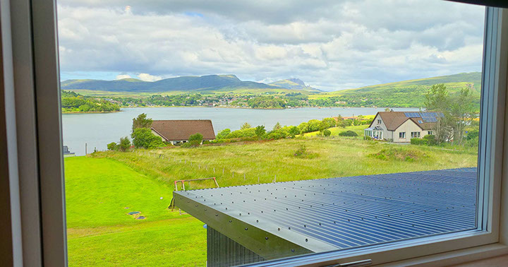 Luskentyre room at Taigh Scalpaigh bed and breakfast accommodation with sea views luxury bed and breakfast