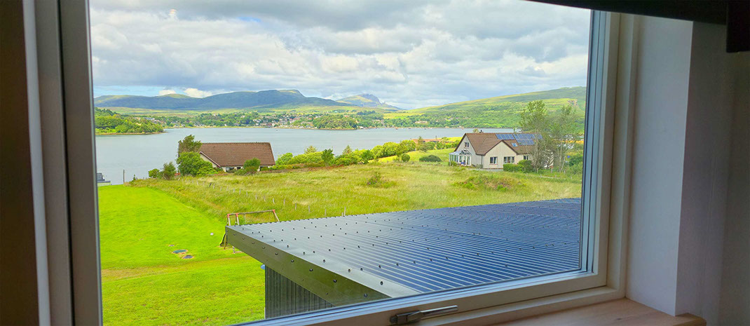 Luskentyre room at Taigh Scalpaigh bed and breakfast accommodation with sea views luxury bed and breakfast