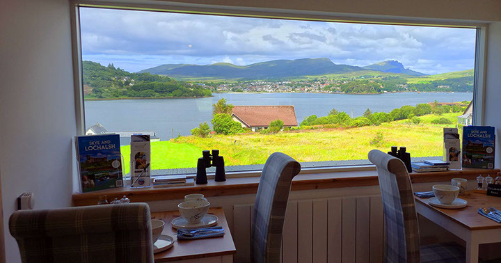 Wake up to sea views of Portree when you stay at Taigh Scalpaigh luxury bed and breakfast accommodation