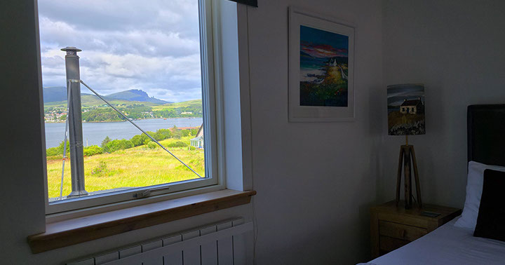 Taigh Scalpaigh bed and breakfast accommodation with sea views near Portree