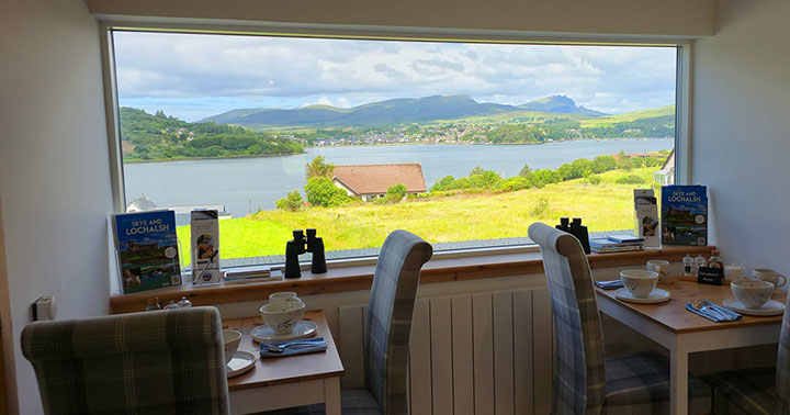 Taigh Scalpaigh is a luxury bed and breakfast accommodation near Portree with sea views