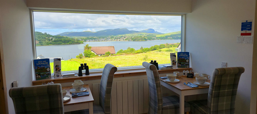 Taigh Scalpaigh is a luxury bed and breakfast accommodation near Portree with sea views